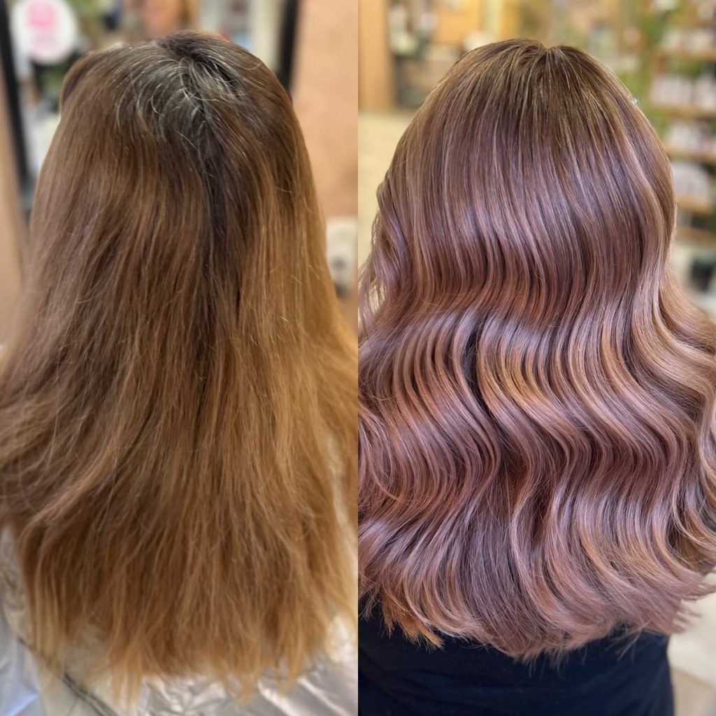 Metamorfoza włosów w Beauty & Hair Studio Academy — porównanie przed i po, realizacja 13