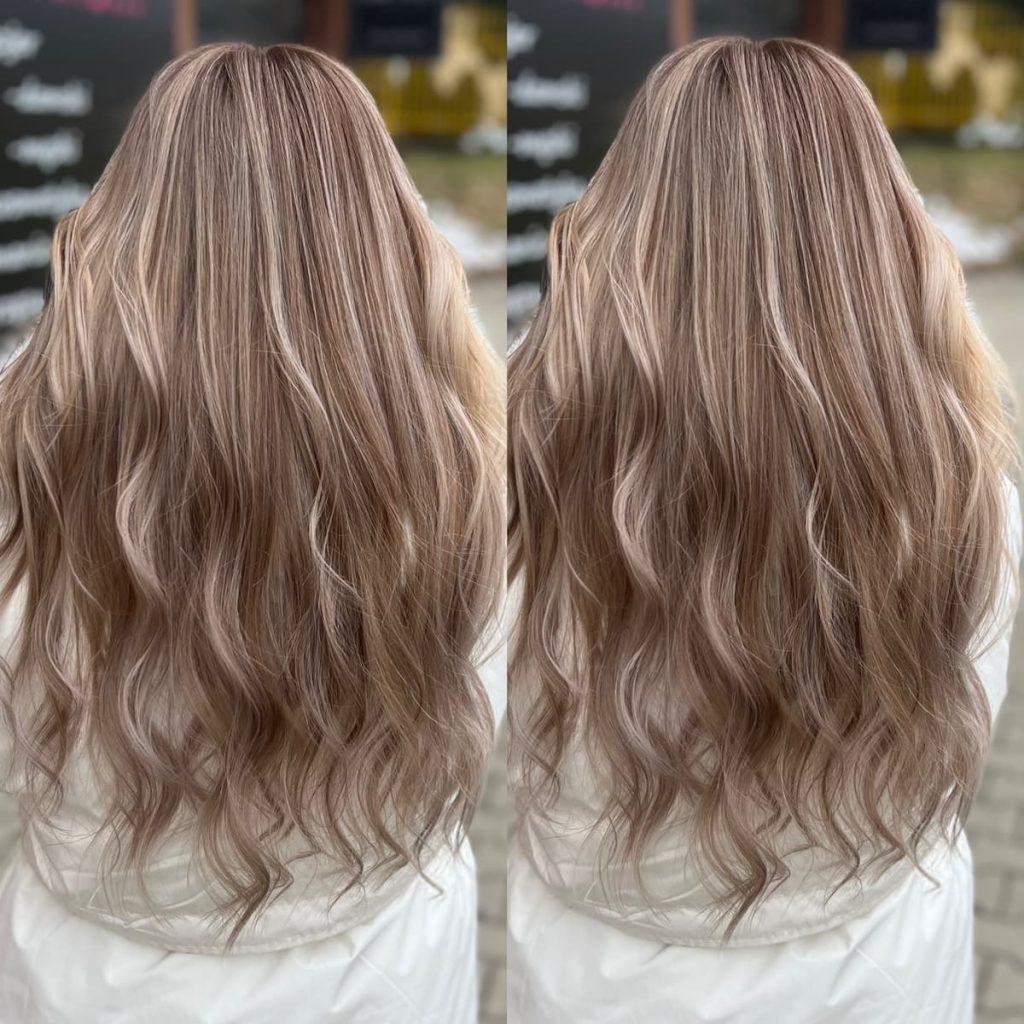 Metamorfoza włosów w Beauty & Hair Studio Academy — porównanie przed i po, realizacja 14