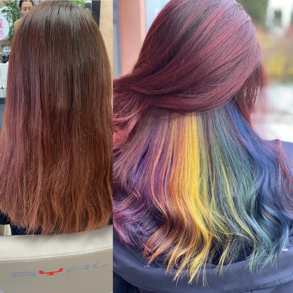 Metamorfoza włosów w Beauty & Hair Studio Academy — porównanie przed i po, realizacja 24
