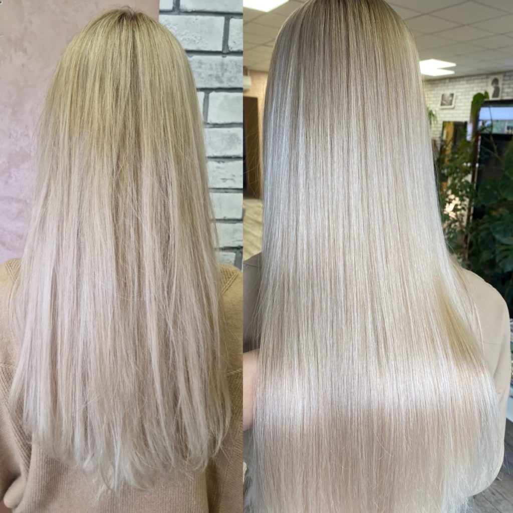 Metamorfoza włosów w Beauty & Hair Studio Academy — porównanie przed i po, realizacja 27