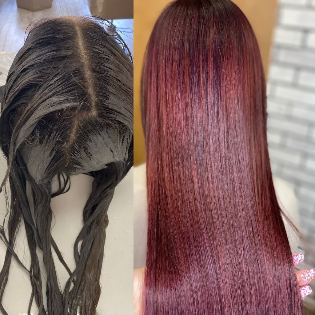 Metamorfoza włosów w Beauty & Hair Studio Academy — porównanie przed i po, realizacja 49