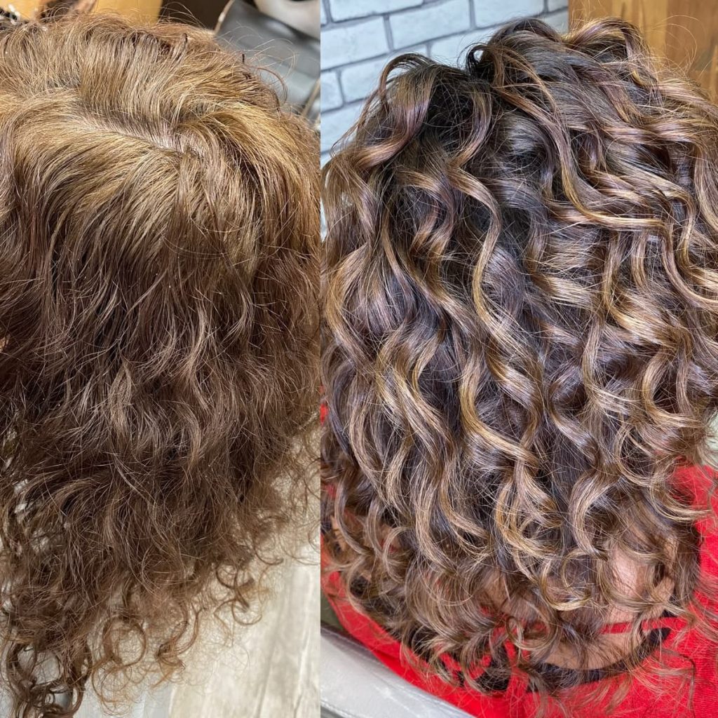 Metamorfoza włosów w Beauty & Hair Studio Academy — porównanie przed i po, realizacja 59