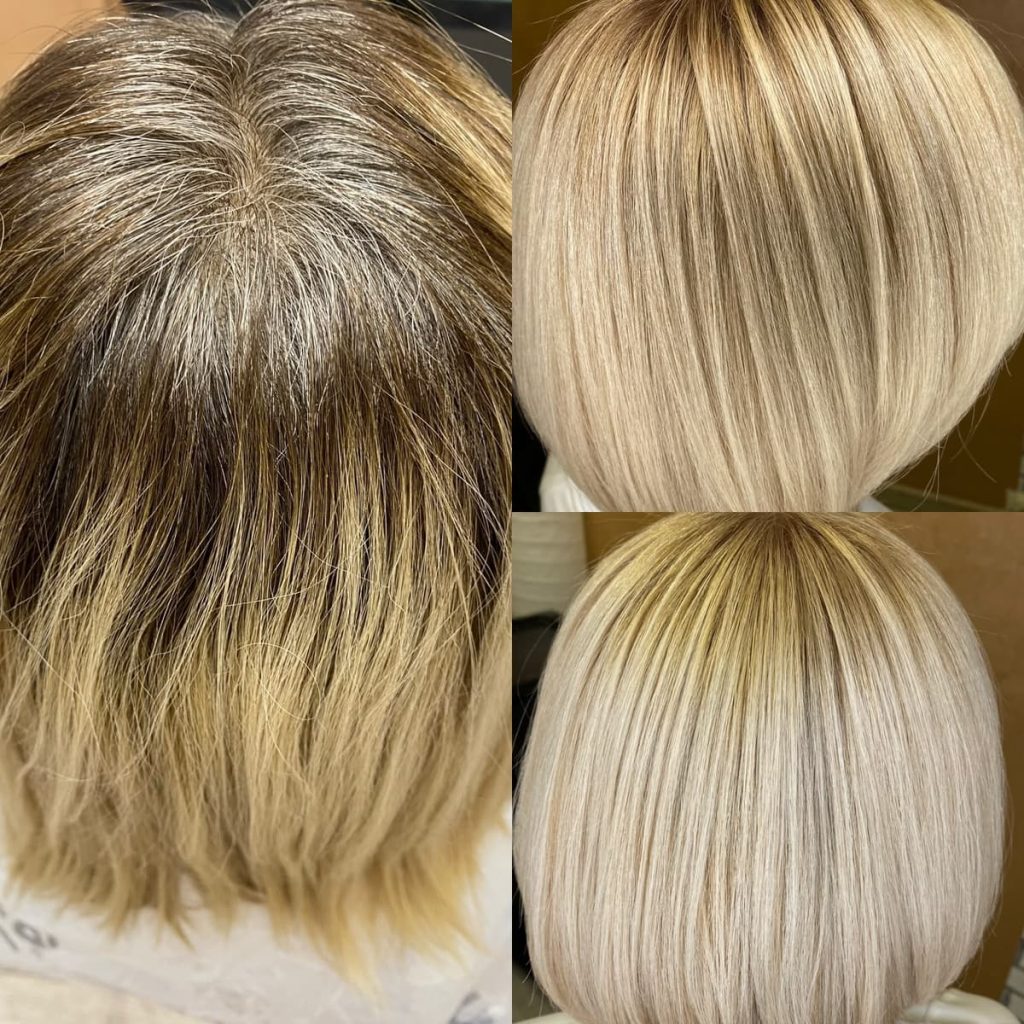 Metamorfoza włosów w Beauty & Hair Studio Academy — porównanie przed i po, realizacja 71