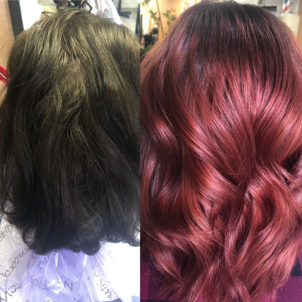 Metamorfoza włosów w Beauty & Hair Studio Academy — porównanie przed i po, realizacja 77