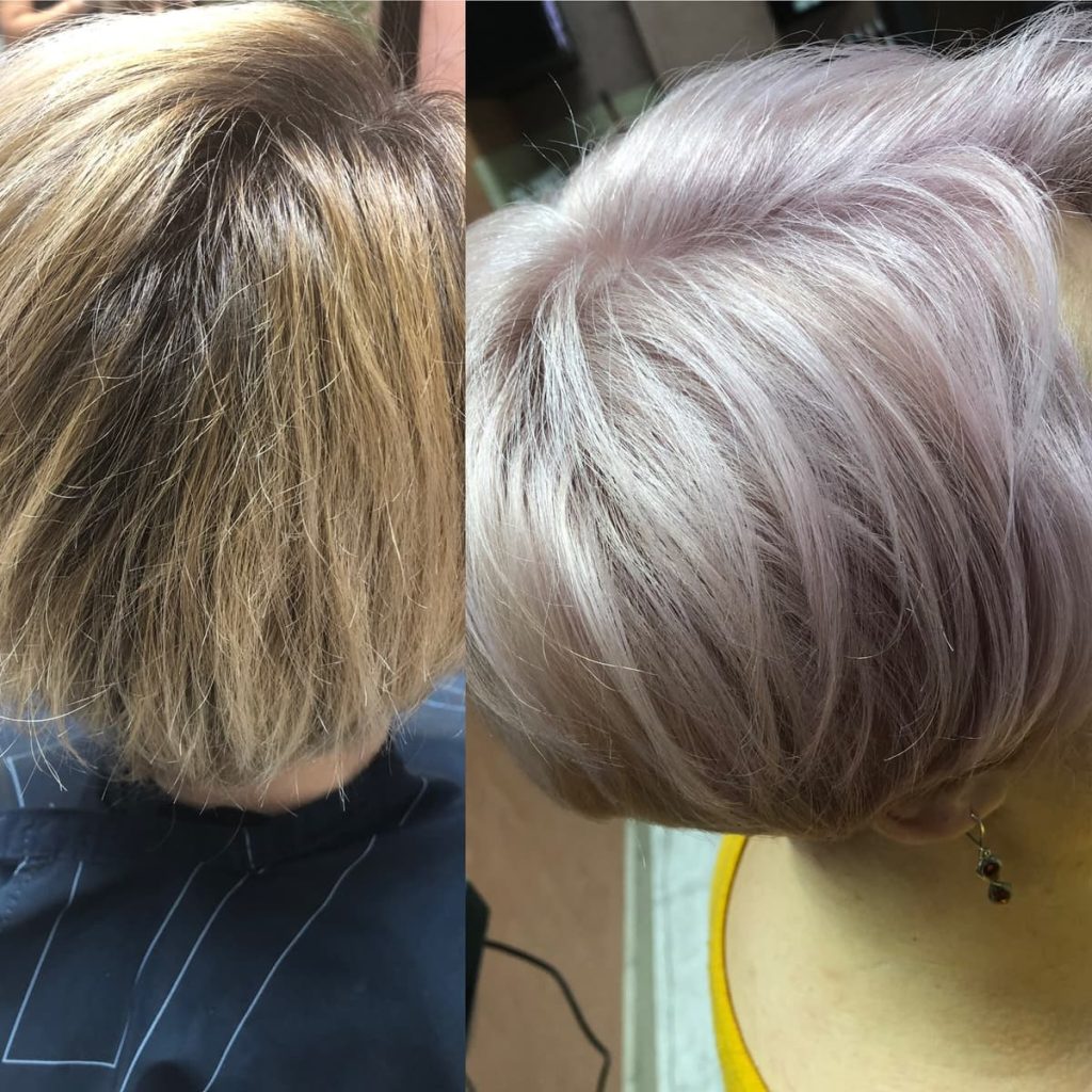 Metamorfoza włosów w Beauty & Hair Studio Academy — porównanie przed i po, realizacja 80